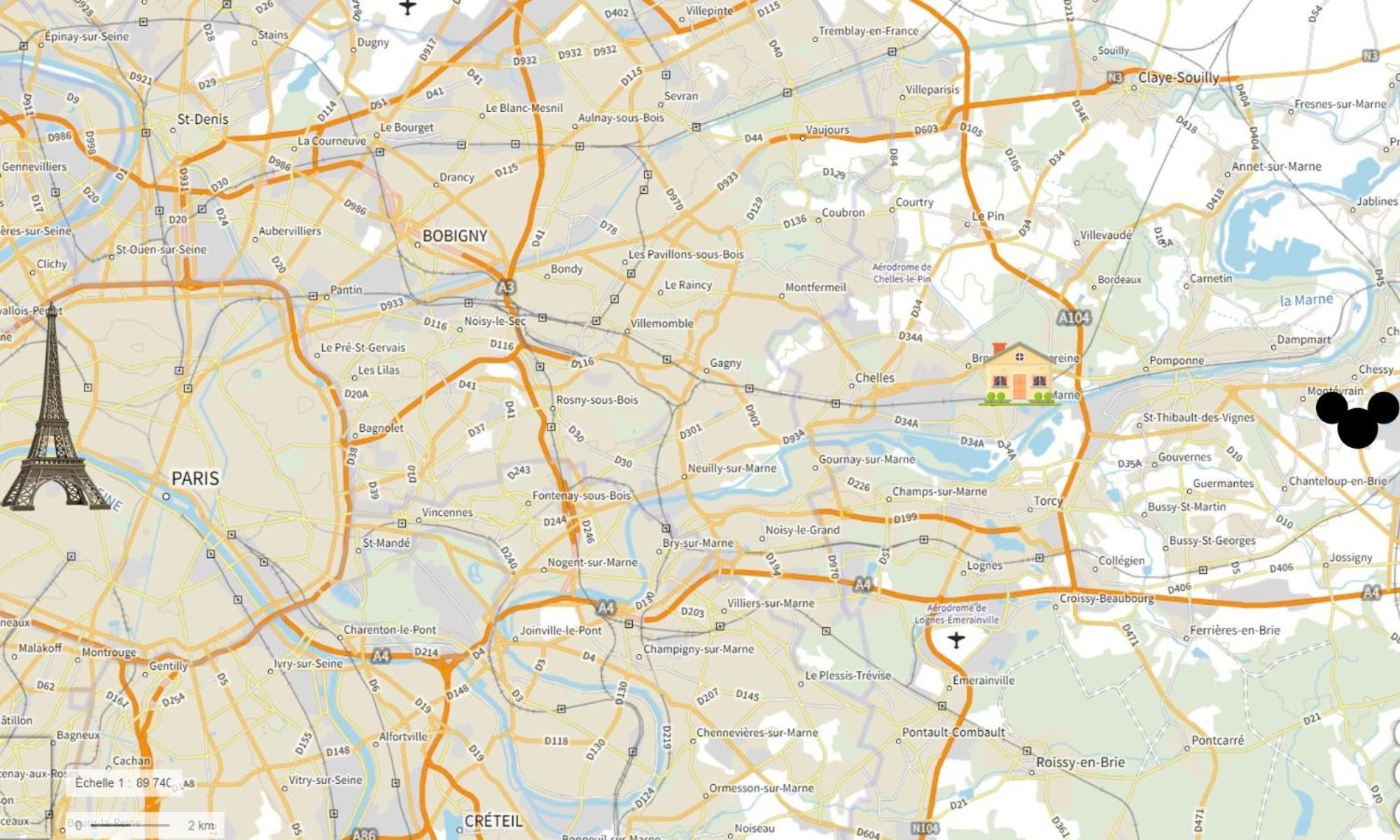 Nid Douillet Entre Paris Et Disney Vaires-sur-Marne ภายนอก รูปภาพ
